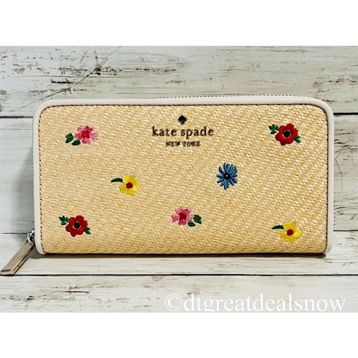 Kate Spade Garden Bouquet Embroidered Large Continental Wallet KB533