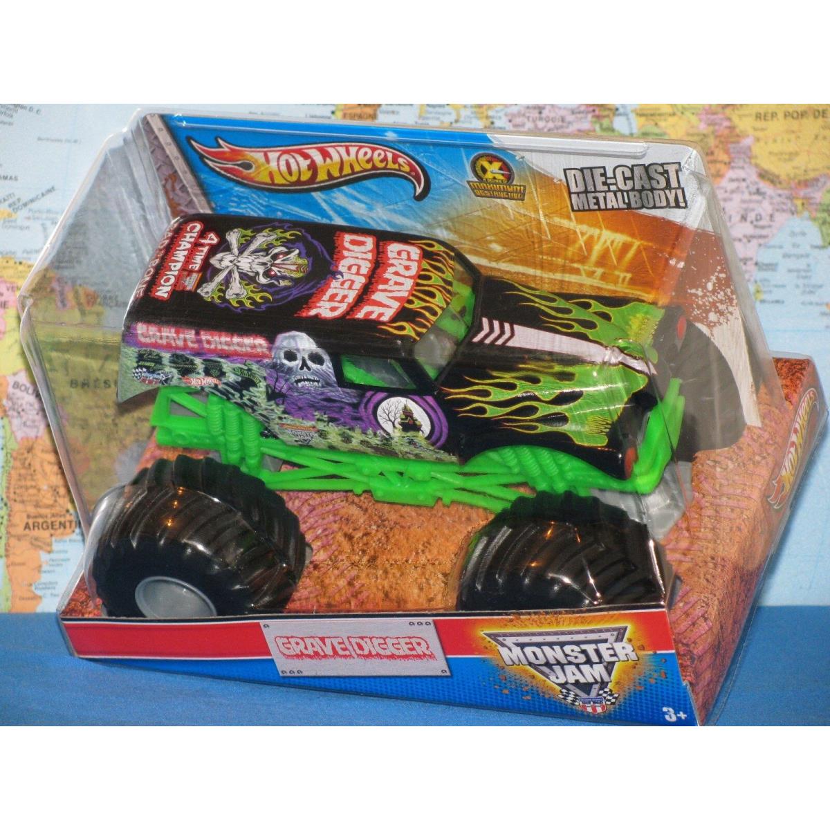 1/24 Hot Wheels Monster Jam Grave Digger Truck Max-d Die-cast Advance Auto Parts