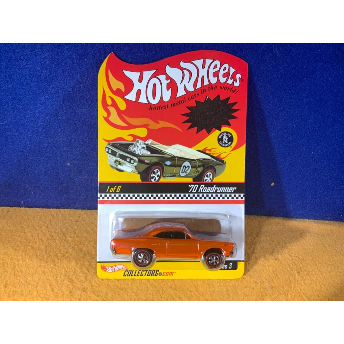 L9-54 Hot Wheels Neo Classics Series - 70 Roadrunner - Orange - 3912 / 10500