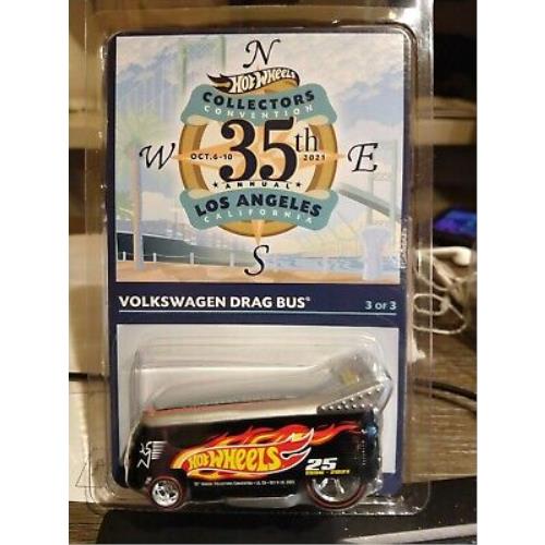 2021 Collector`s Convention L.a. VW Drag Bus Finale Car 4145 Moc Awesome