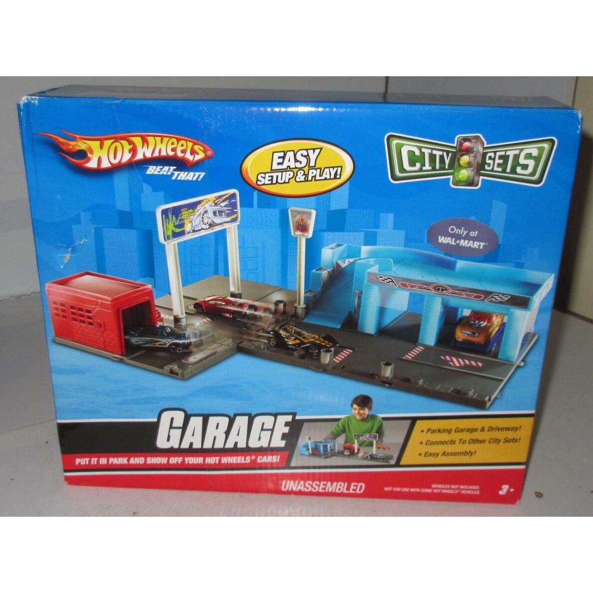 Hot Wheels City Sets Garage Play Set Old Stock Mattel Walmart