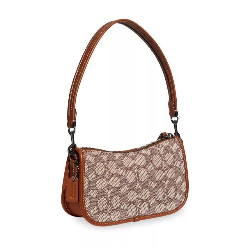 Coach  bag  Signature - Brown Handle/Strap, Pewter Hardware, Burnished Amber Exterior 5