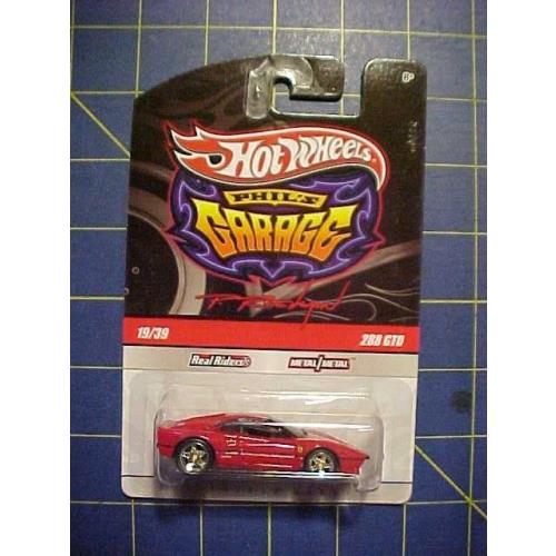 Hot Wheels Phil`s Garage Ferrari 288 Gto 19/39 Nip Chase Initials Real Riders