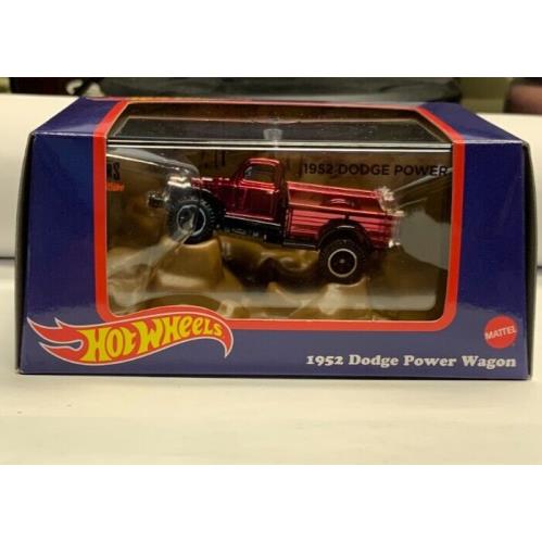 Hot Wheels 2022 Red Line Club Car Spectraflame Oxblood 1952 Dodge Power Wagon d