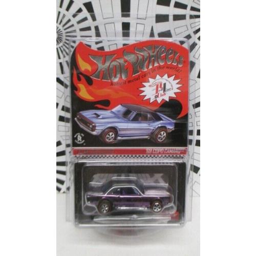 2013 Hot Wheels Rlc Red Line Club Car `68 Copo Camaro Purple 3473/4500 W/button
