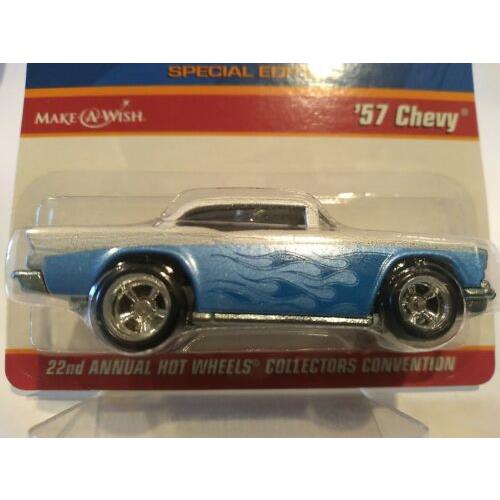 Hotwheels 57` Chevy 22nd L.a. Collectors Convention `08 Make-a-wish 1/3000 Mint