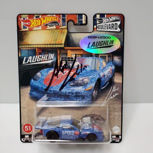 Hot Wheels Boulevard 12 Corvette Z06 Drag Racer Alex Laughlin Signed 84/2500 Htf