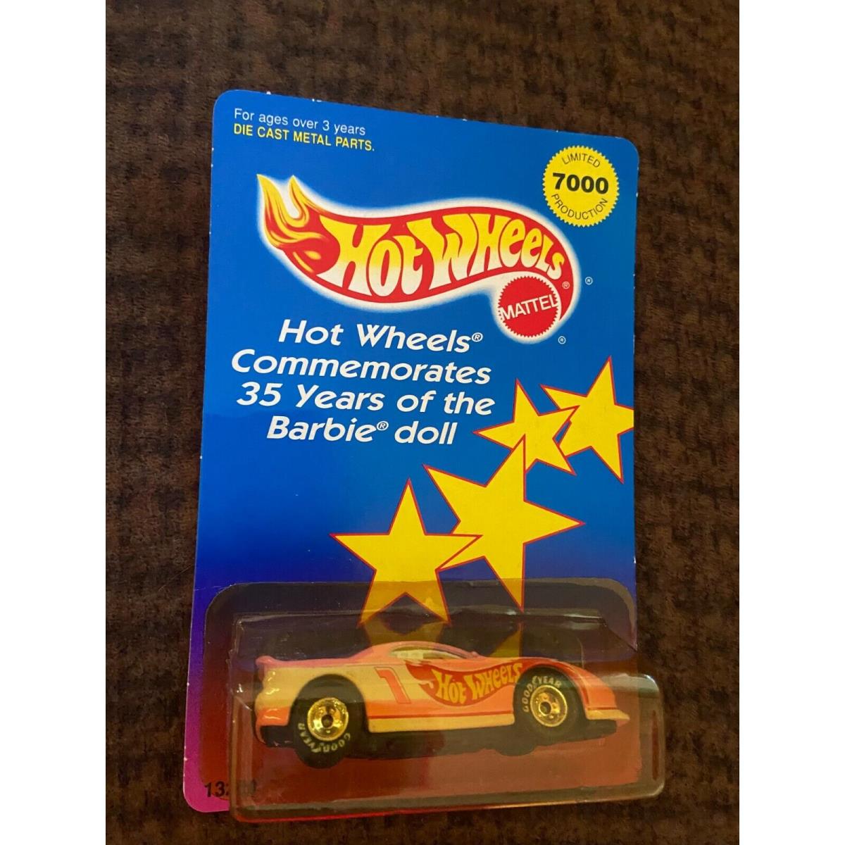 Hot Wheels Camaro 35 Years of Barbie Doll 7000 LE 13250 Nrfp in Display Box `94