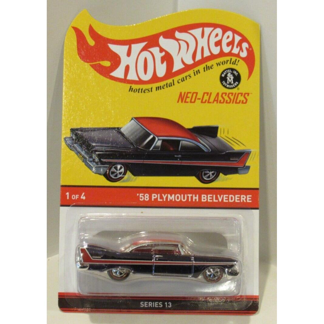 Hot Wheels Hwc/rlc Series 13 Neo-classics `58 Plymouth Belvedere Only 3000 Made