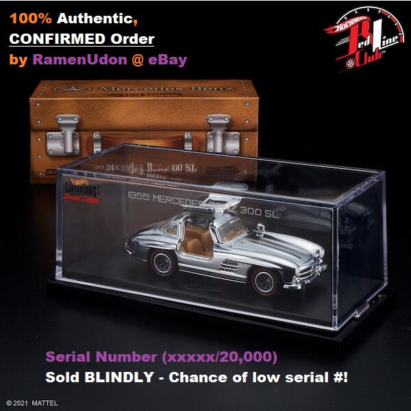 Hot Wheels Rlc 2021 `55 Mercedes 300 SL Chrome In-hand