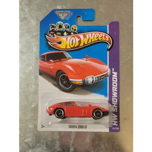 Error No Side Tampo / Stripes All Red 2013 Hot Wheels Toyota 2000 GT 176/250