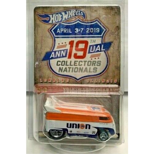 Hot Wheels 19th Nationals 2019 Convention Union 76 VW Volkswagen Drag Bus /5000