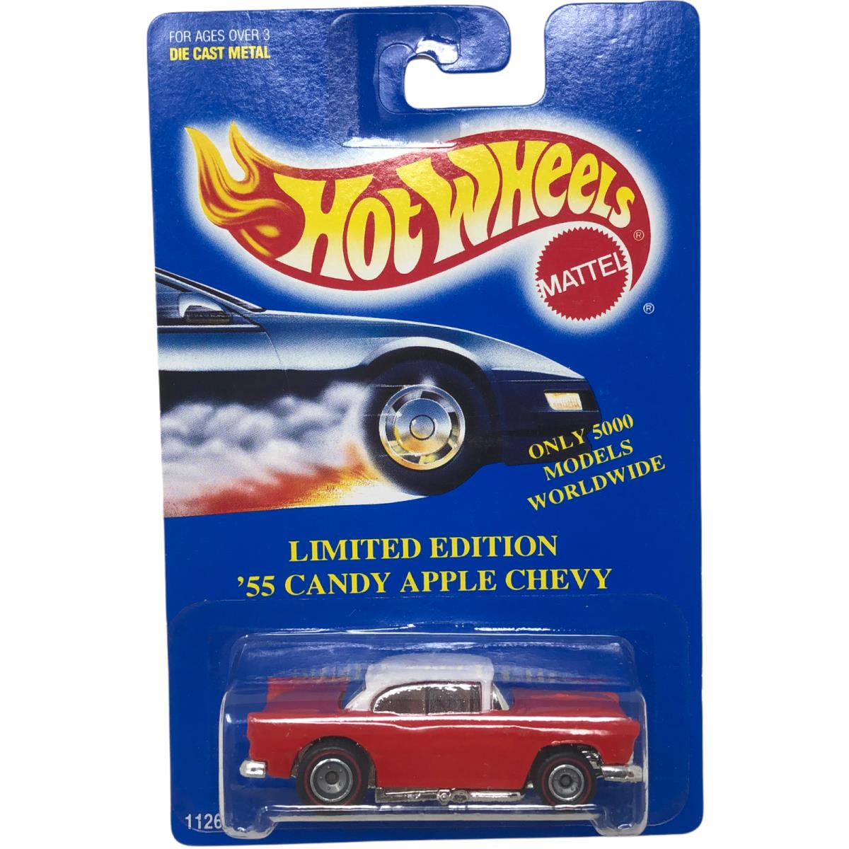 Vtg Nip Hot Wheels 1955 Candy Apple Chevy Blue Card Limited Only 5000 Made 1991