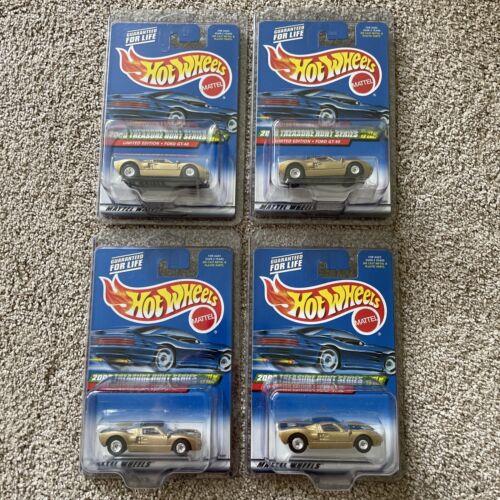 Four -2000 Hot Wheels Treasure Hunt Series Ford GT-40 Limited Edition 11 Of 12