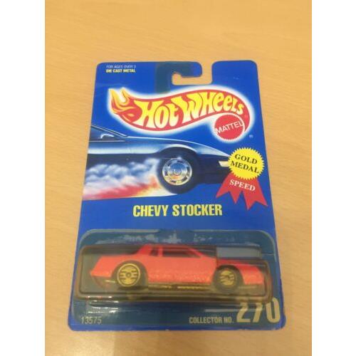 Hot Wheels 1992 270 Chevy Stocker Red Interior Rare H63