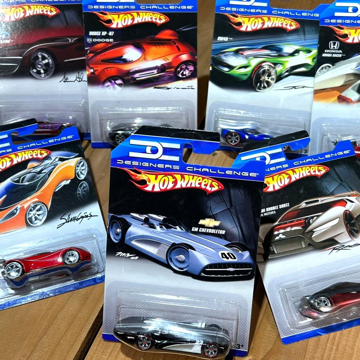 Hot Wheels Designer Challenge Set of 7 - Color Variants - 1:64 Diecast