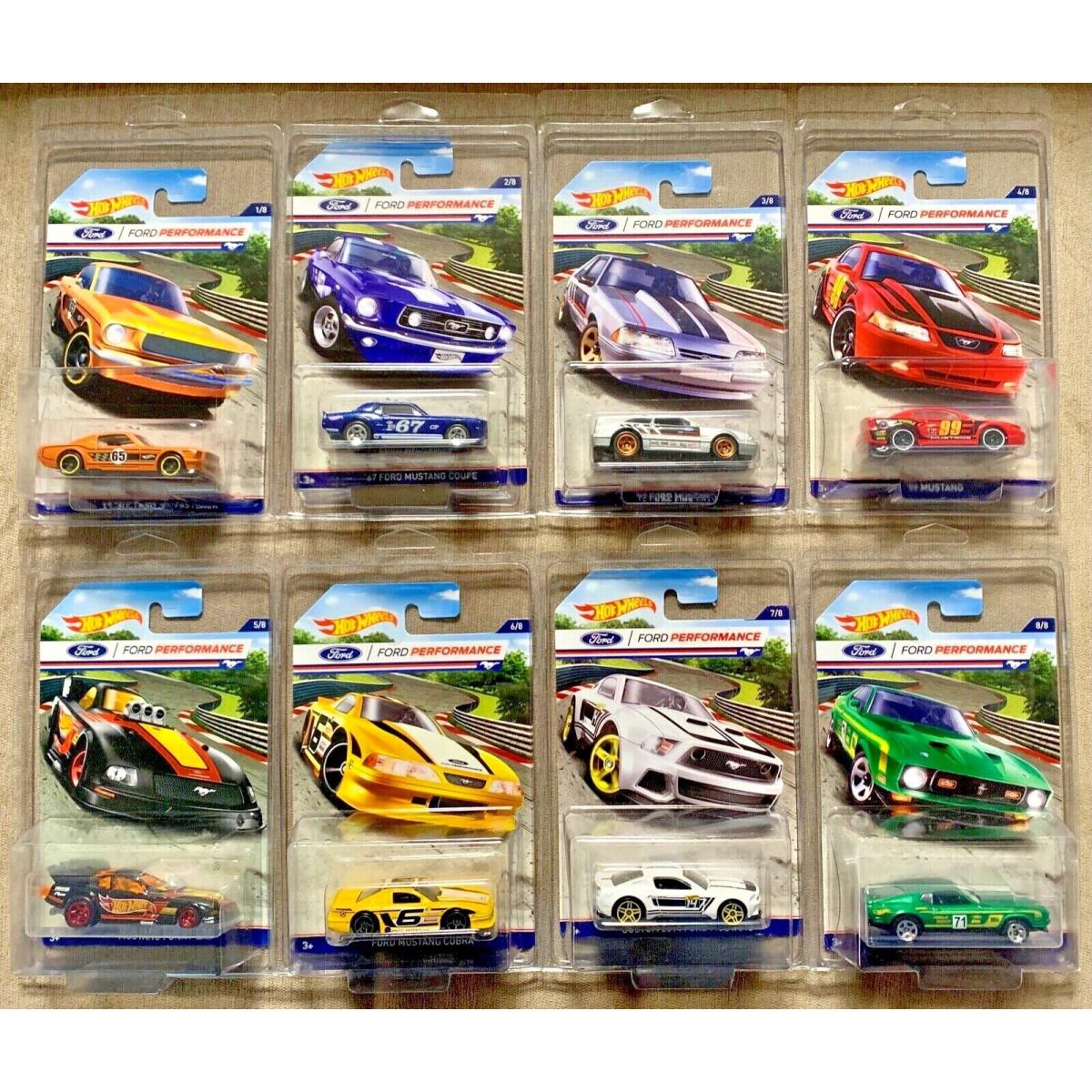 Hot Wheels 2016 Ford/ford Performance Set DJK85 1:64 Scale Die-cast Set of 8
