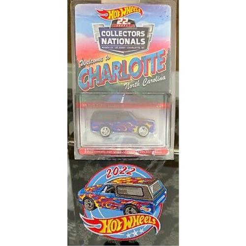Hot Wheels 22nd Nationals Convention 2022 Charlotte `70 2WD Chevy Blazer W/patch