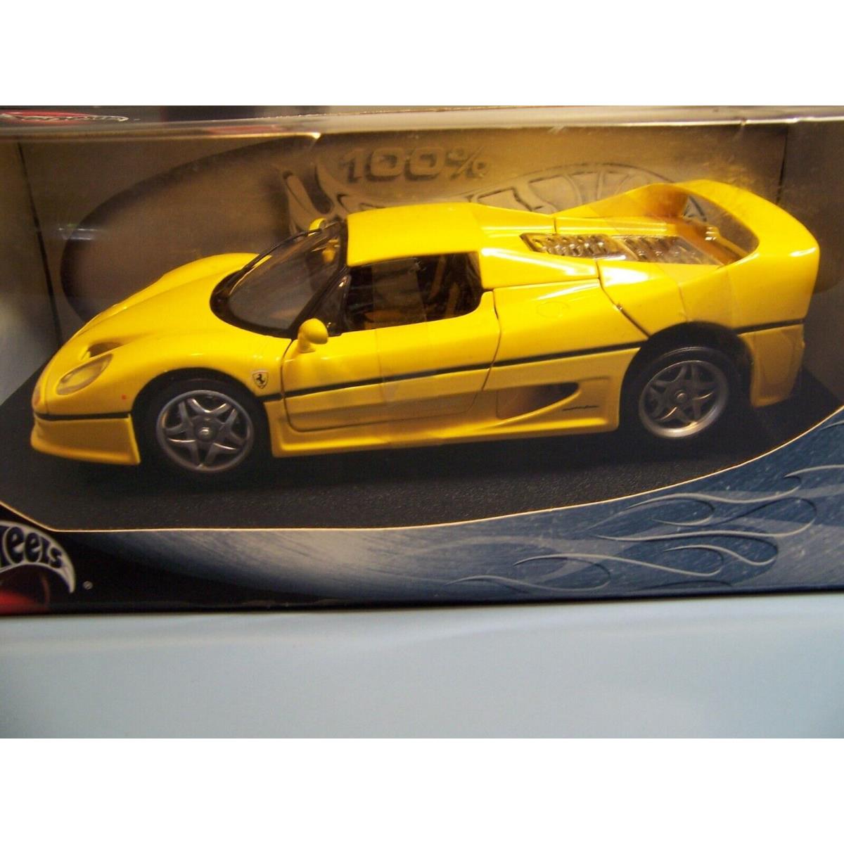 Hot Wheels Ferrari F50 Yellow 1/18