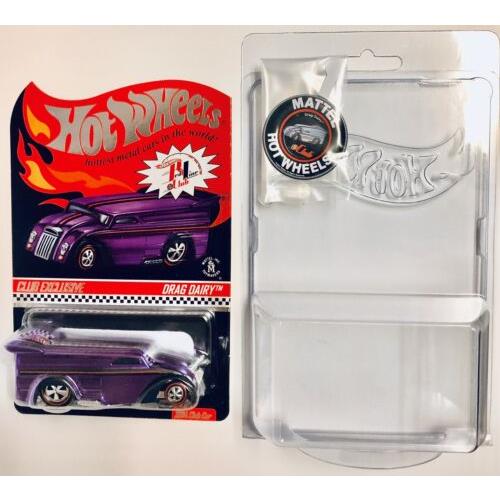 Hot Wheels Red Line Club Exclusive Purple Drag Dairy - 2933 Of 4500-NM