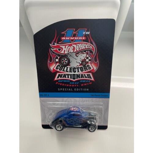 2011 HW Hot Wheels Collectors Nationals 11TH 627/1200 `36 Ford Coupe Blue