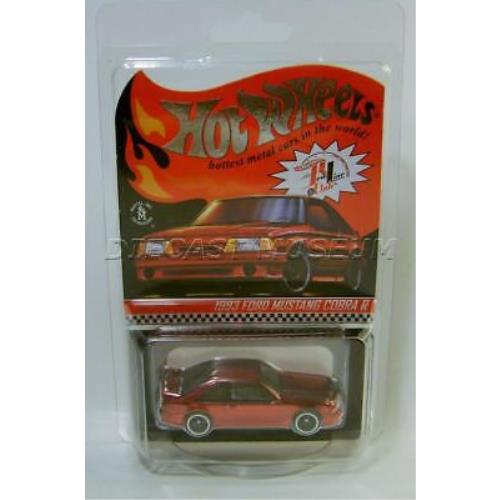 1993 `93 Ford Mustang Cobra R Red Club Car Rlc IN Hand Hot Wheels Diecast 2022
