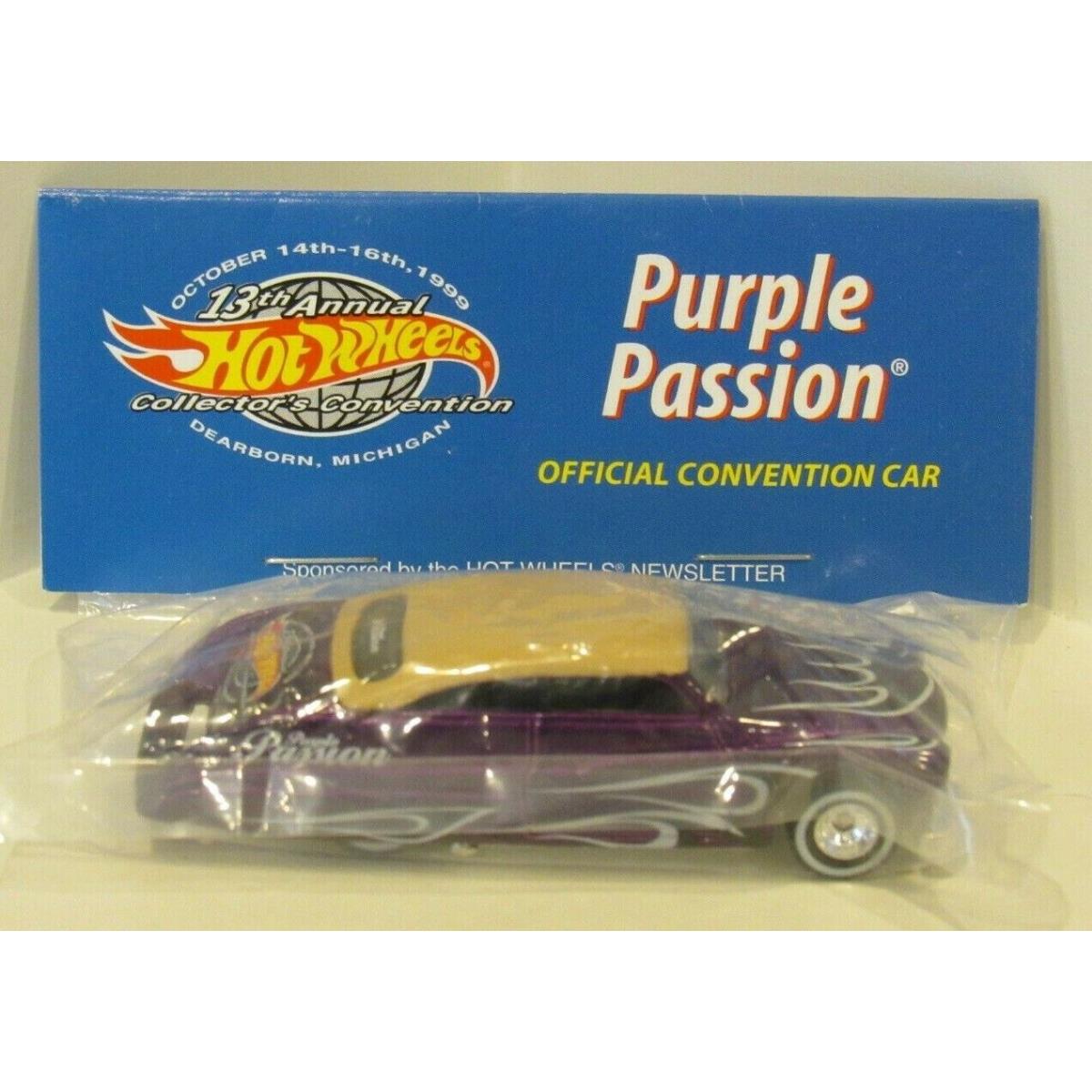 Hot Wheels 13th Convention Purple Passion Finale/ticket Real Riders Lead Sled