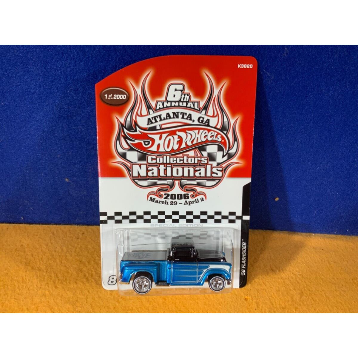 L9-34 Hot Wheels 6th Collectors National - 56 Flashsider W/ Real Rider 2006