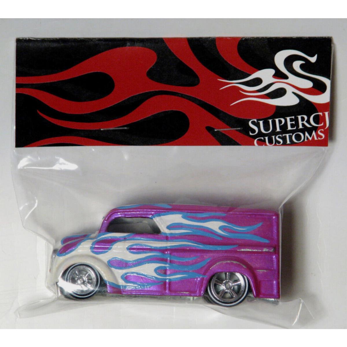 Hot Wheels Custom Dairy Delivery Real Custom Painted Flames Real Riders