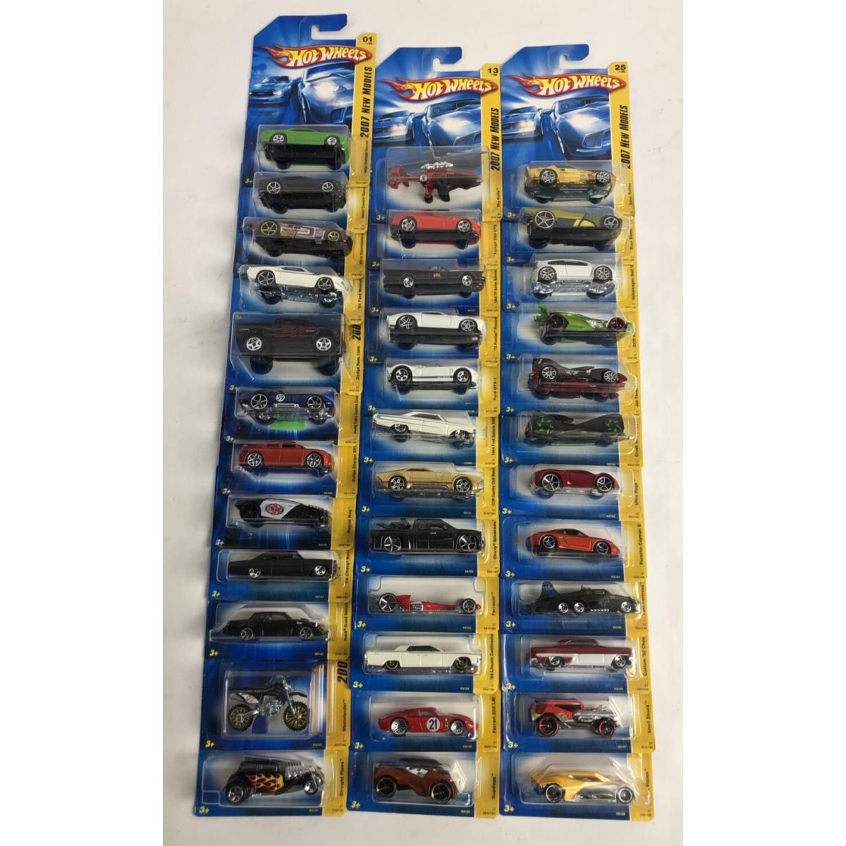 2006 Mattel Hot Wheels Set of 36 2007 Vehicles Models
