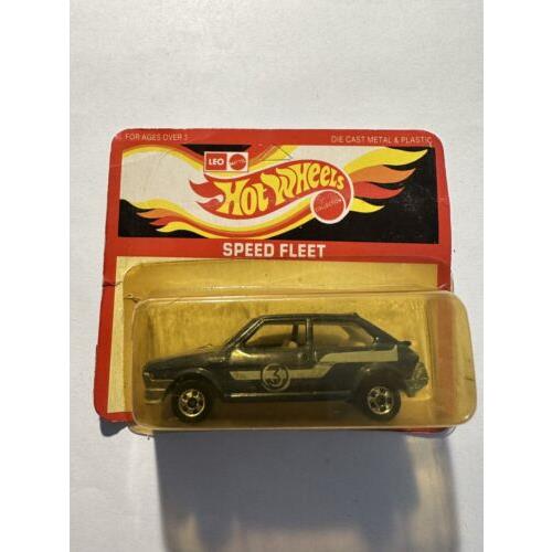 Hot Wheels Mattel Leo India Fiat Ritmo Dark Blue with White Stripe 3