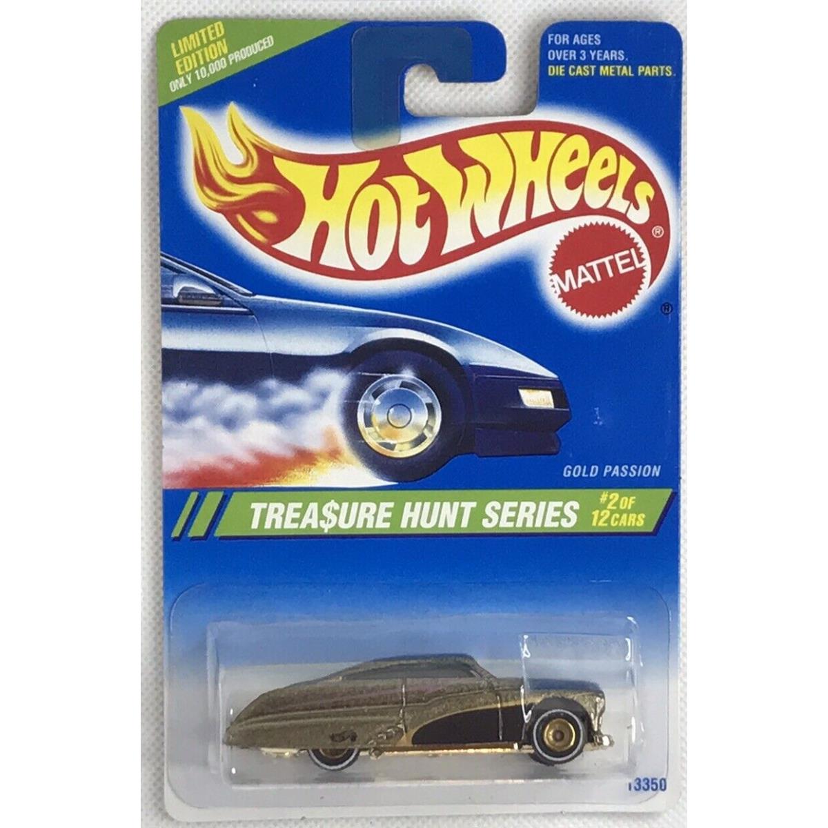 1995 Hot Wheels Treasure Hunt Series Gold Passion Limited Edition 2 Of 12 354