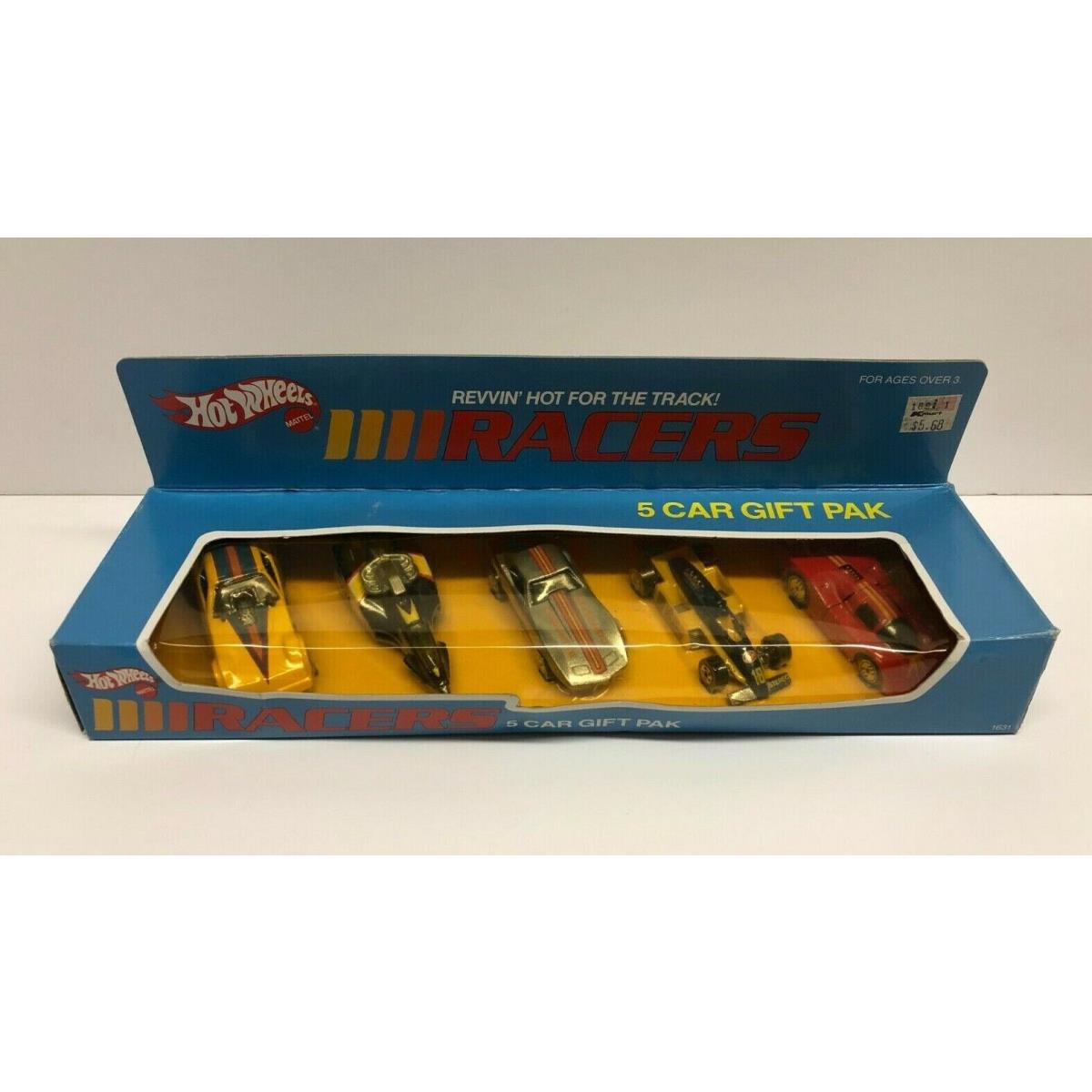 Vintage 1985 Hot Wheels Racers Gift Pak 5-cars 1631 Beautiful Condition
