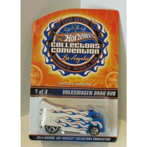 2009 Hot Wheels 23rd Convention Volkswagen Drag Bus VW Security 2962/3000