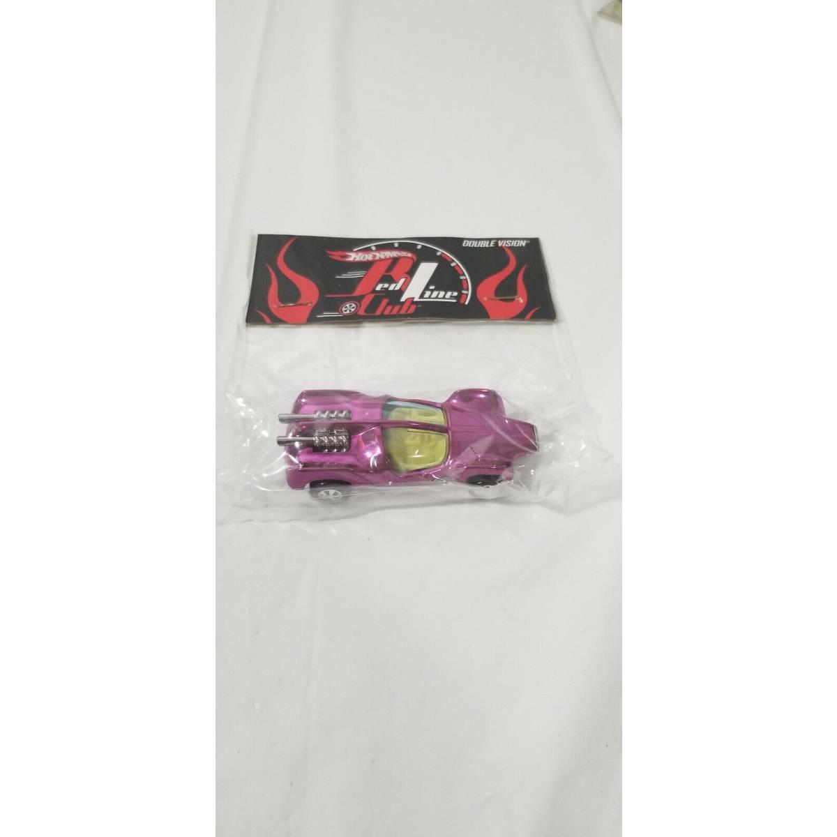 Hot Wheels IN Bag Red Line Club Convention Pink Party Double Vision Demage Box