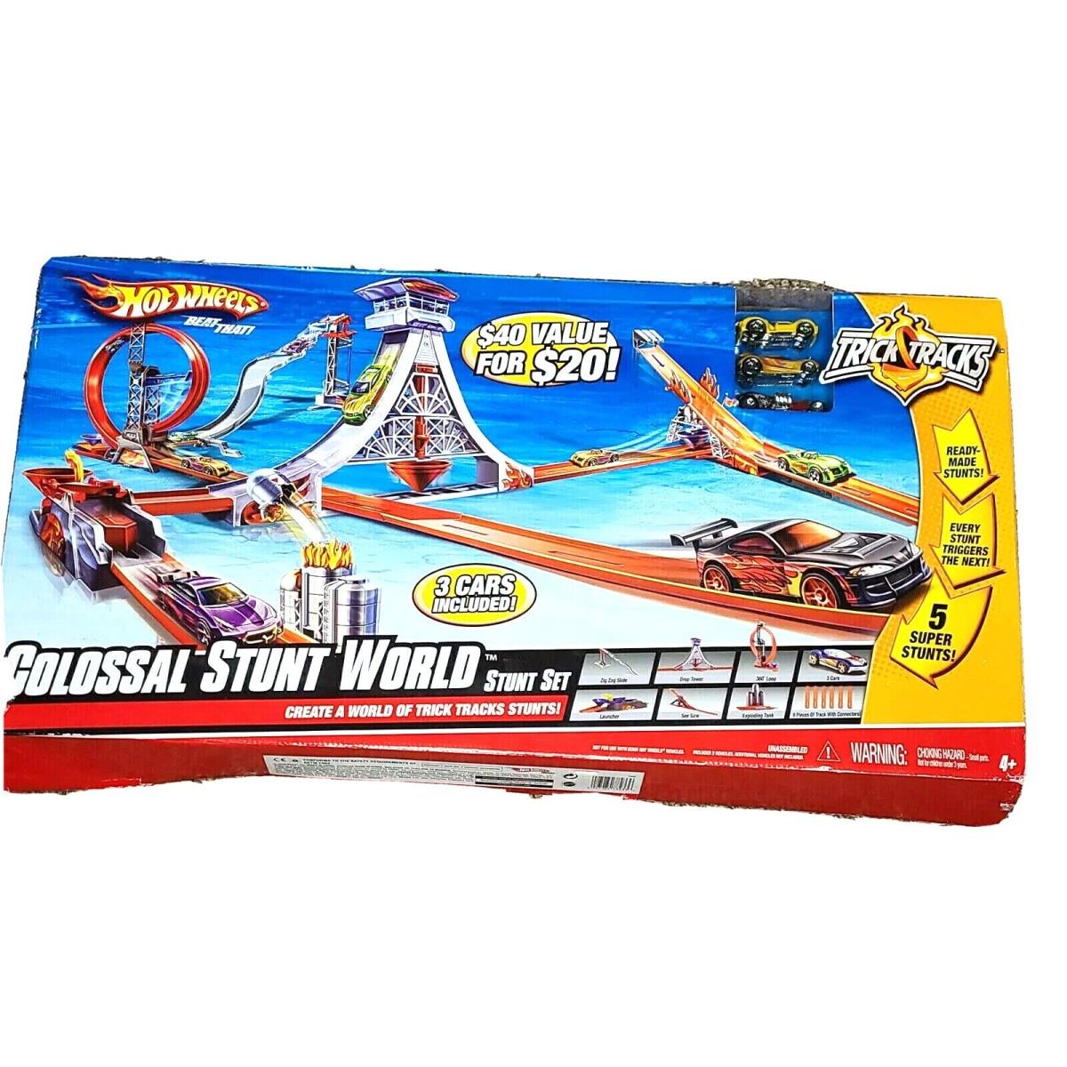 Unopened Hot Wheels Colossal Stunt World Connect Create Super Stunts