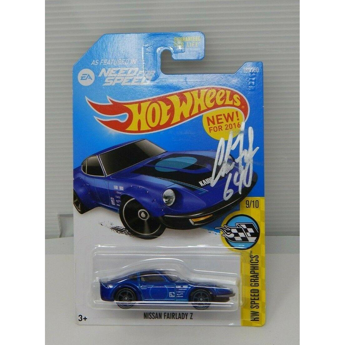 Hot Wheels HW Speed Graphics Nissan Fairlady Z Signed By Chris Forsberg