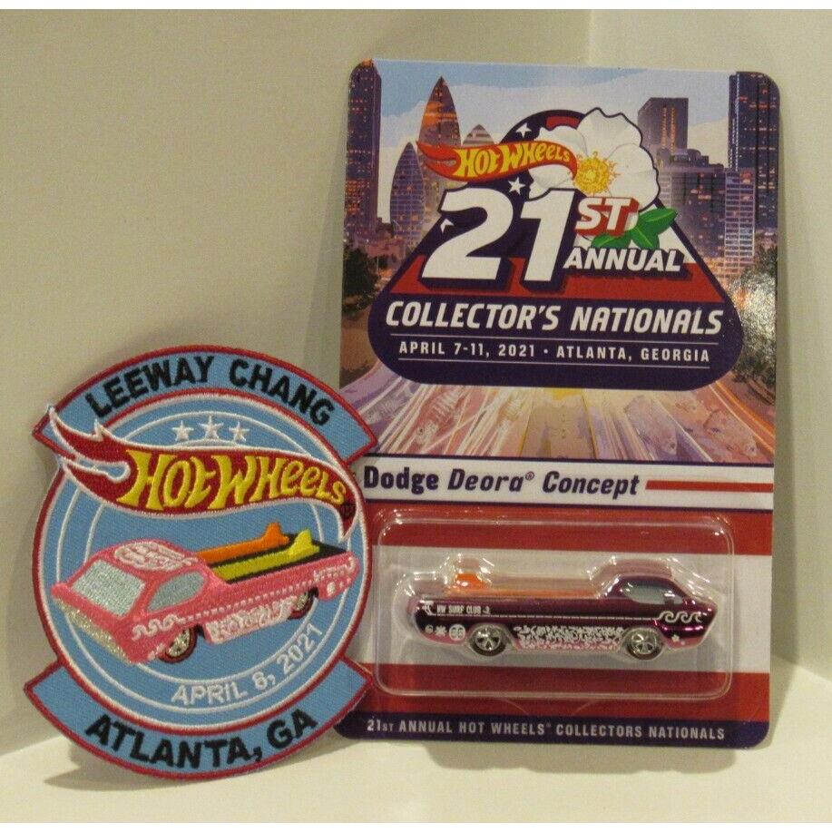 Hot Wheels 21st Nationals/convention Leeway Chang Dinner Dodge Deora w/ Patch