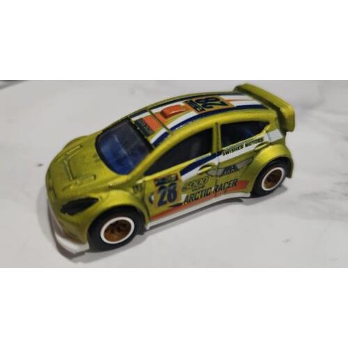 Hot Wheels toy Ford Fiesta Arctic Racer