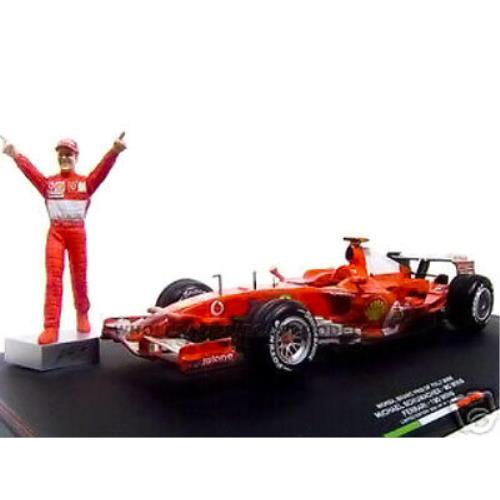Ferrari 5 Schumacher Winner F1 Monza GP 2006 Figure 1/18 Car Hot Wheels J2994