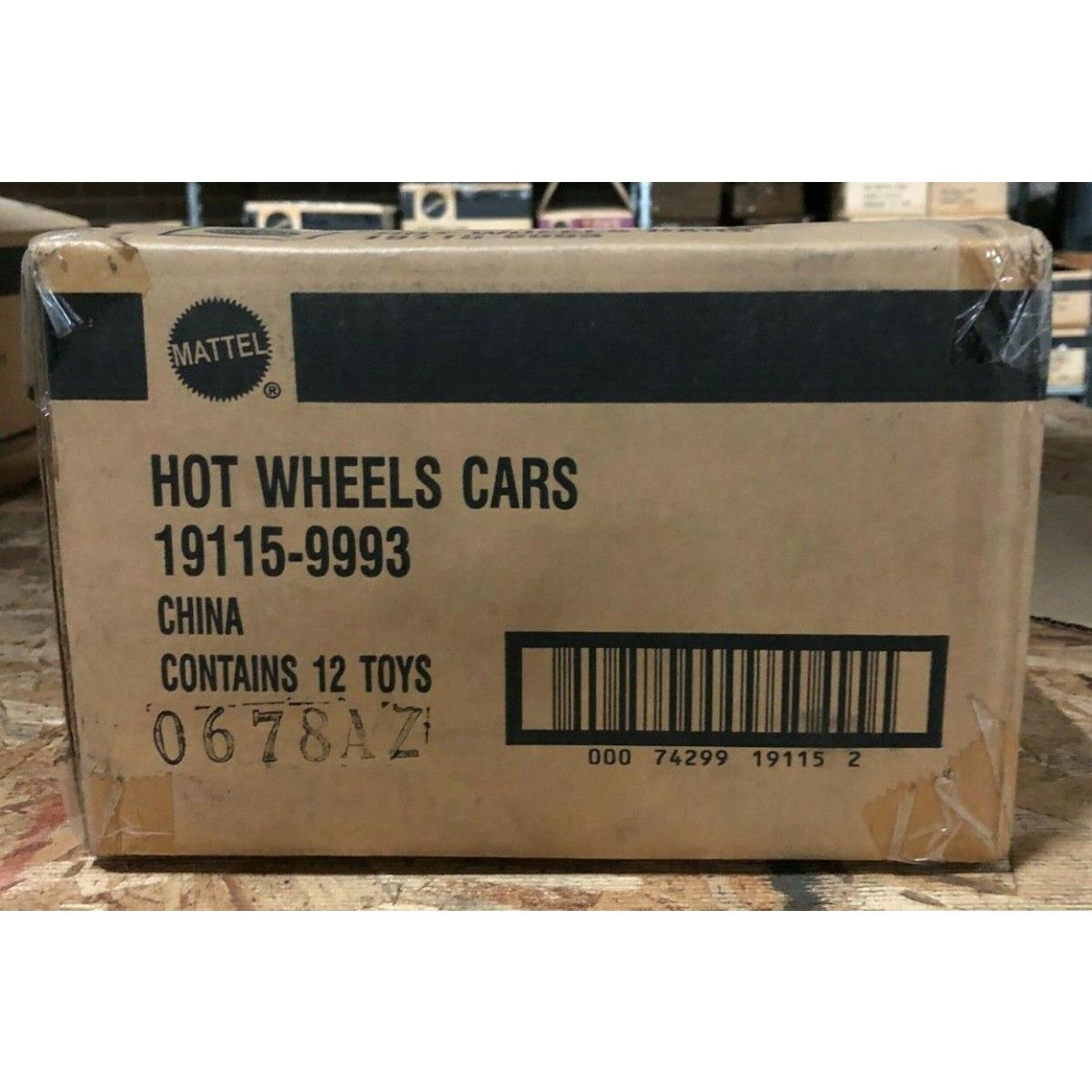 Factory Case Of 12 Hot Wheels Cars 19115-9993 Pro Racing Mattel Collector