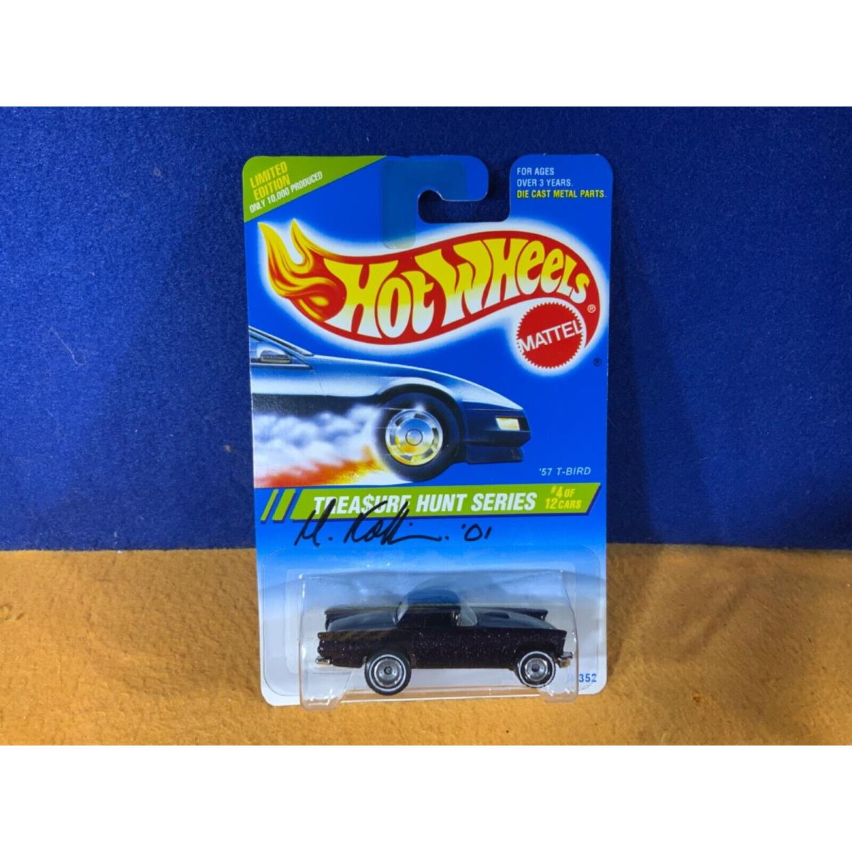 K9-60 Hot Wheels 1995 Treasure Hunt - 57 T-bird - 356 - Signed BY Mike Kollins