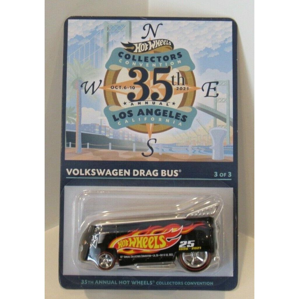 Hot Wheels 35th Convention VW Drag Bus Volkswagen Ticket/finale 3923/4500 Black