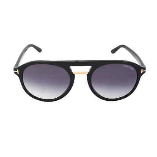 Tom Ford Ivan Blue Gradient Pilot Men`s Sunglasses FT0675 01W 54 FT0675 01W  54 | 015143300672 - Tom Ford sunglasses - Black Frame, Blue Lens | Fash  Direct