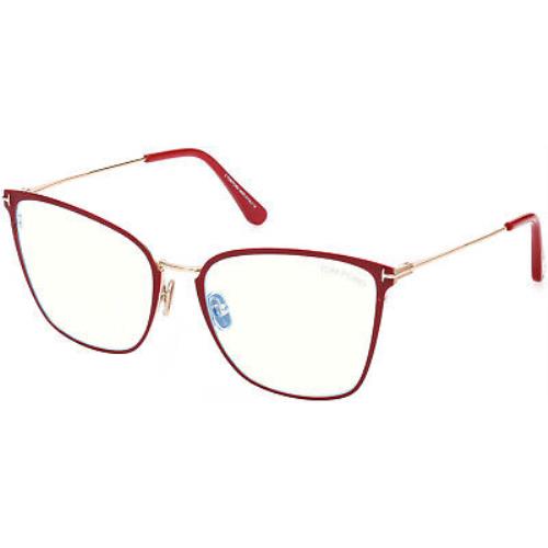 Tom Ford FT5839 B 075 Metal Shiny Fuxia 56 mm Women`s Eyeglasses