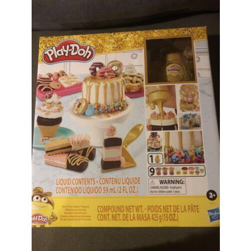 Play-doh Gold Collection Gold Star Baker Playset Baking Holiday Gift