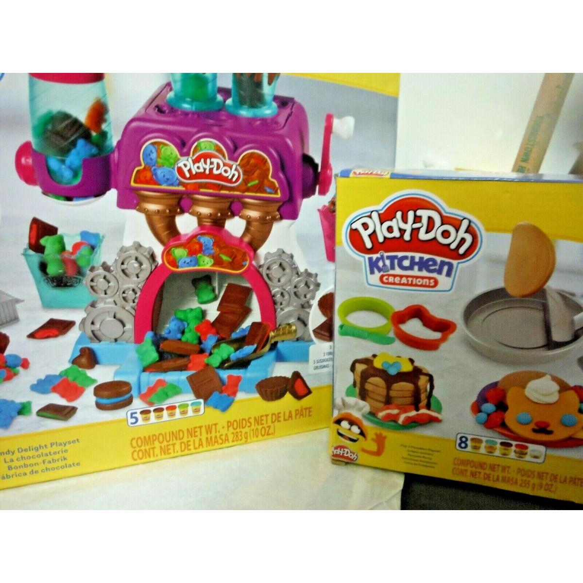 Play-doh Kitchen Creations Candy Delight Flip `n Pancakes Playsets - 2 Sets