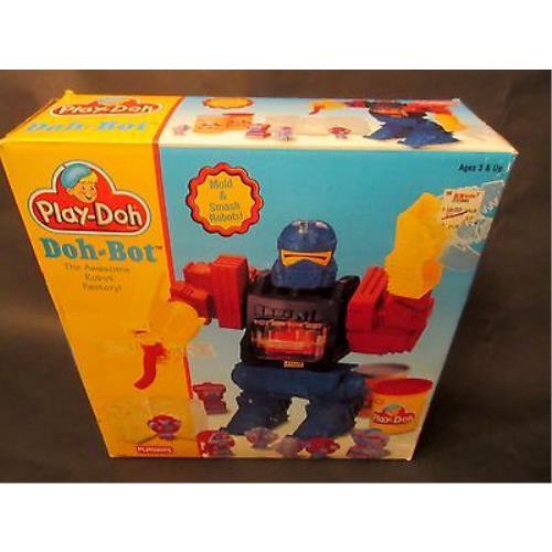 Hasbro 1996 Play Doh Transfomer Style Doh Bot Molds Smashes Robots