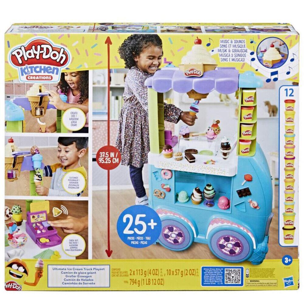 Play-doh Kitchen Creations Ultimate Ice Cream Truck Playset w/ 12 Cans