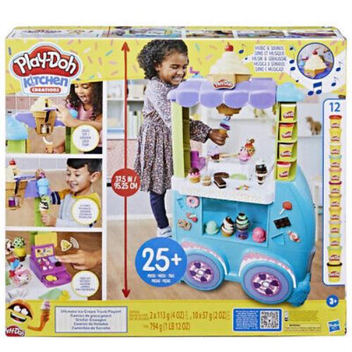 Play-doh Kitchen Creations Ultimate Ice Cream Truck Playset w/ 12 Cans